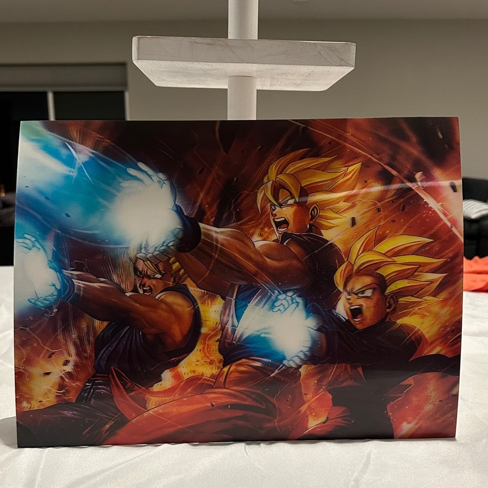 Brand new holographic/3D DragonBall Z poster 11.5X15.5 inch